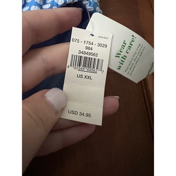 NWT Aerie Women's High Cut Cheeky Bikini Bottom Polka Dot Horizon Blue Size XXL - Picture 5 of 10